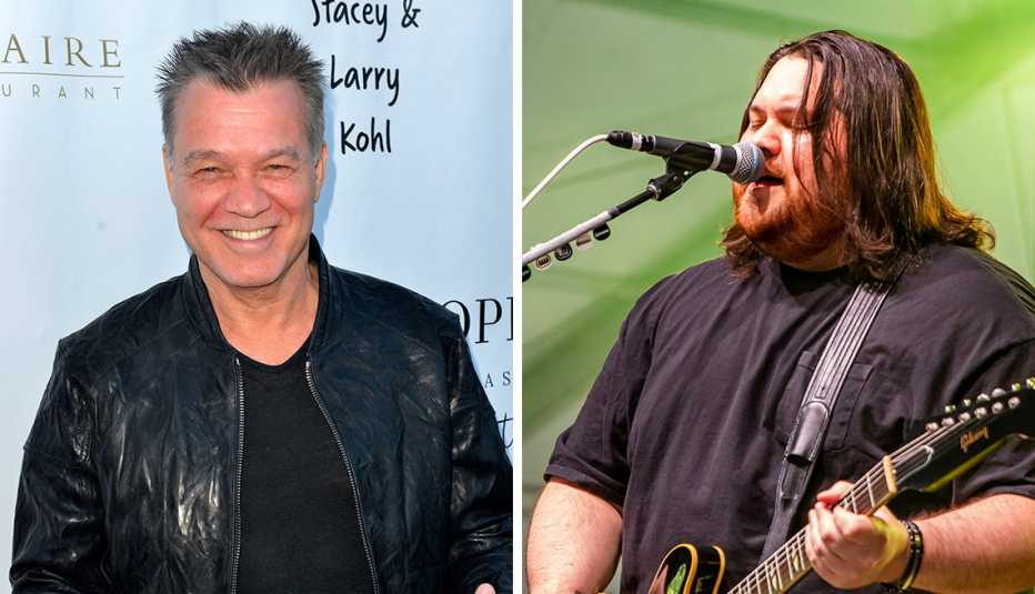 Eddie van Halen y su hijo Wolfgang Van Halen. Eddie van Halen y su hijo Wolfgang Van Halen.
