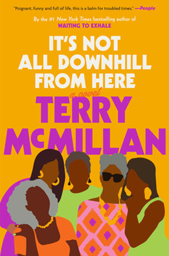 La portada del libro "It's Not All Downhill".