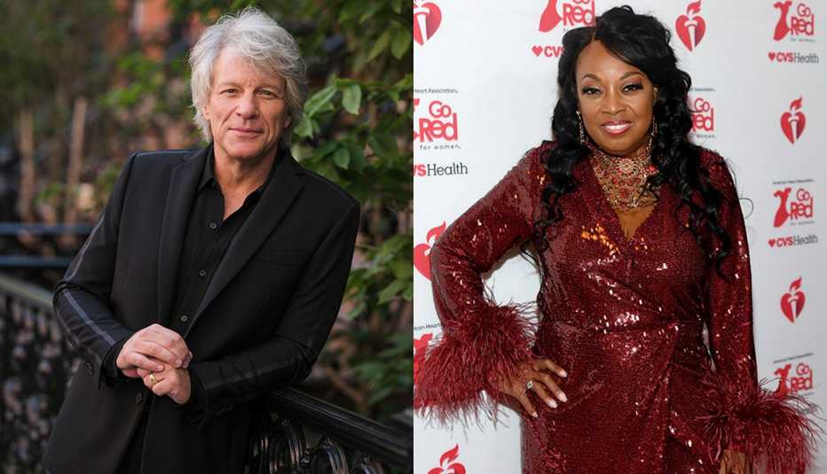 Jon Bon Jovi (izquierda) y Star Jones.