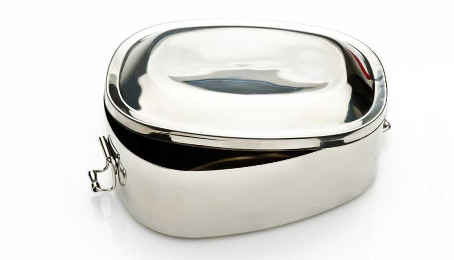 Recipiente de acero inoxidable para la cocina