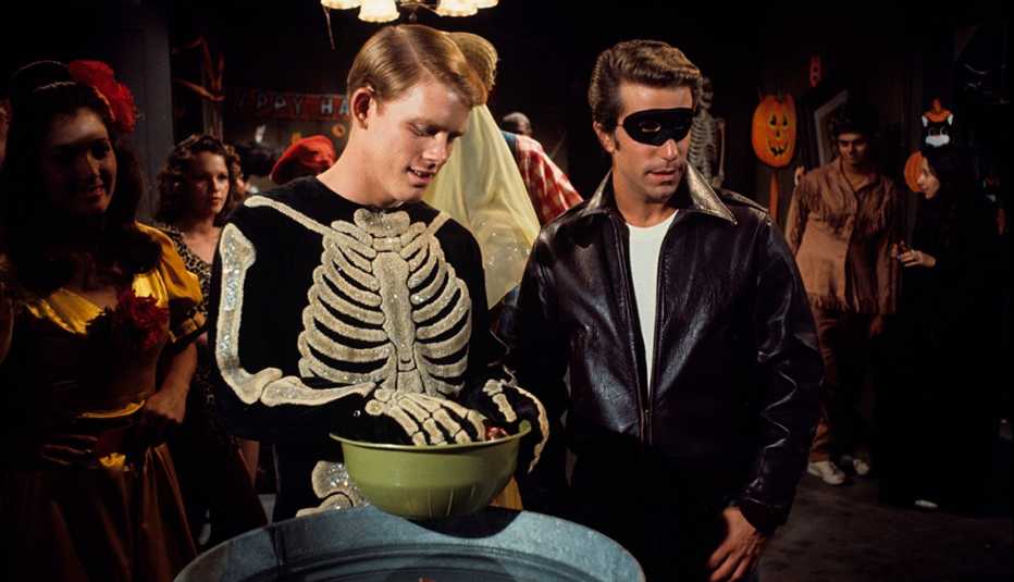 Ron Howard y Henry Winkler en Happy Days.