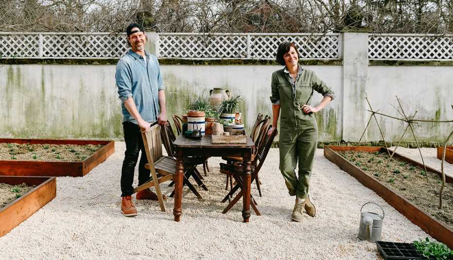 Steve y Leanne Ford en su casa