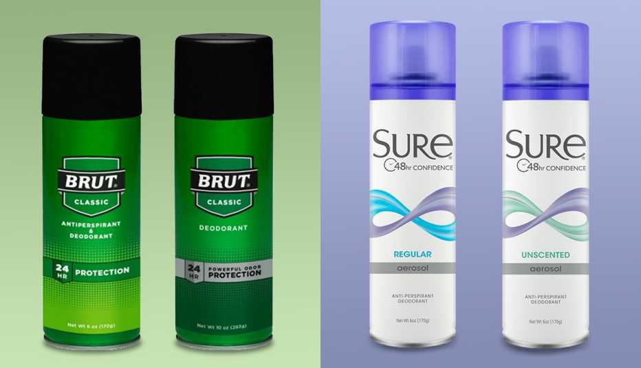 Desodorantes en aerosol retirados del mercado