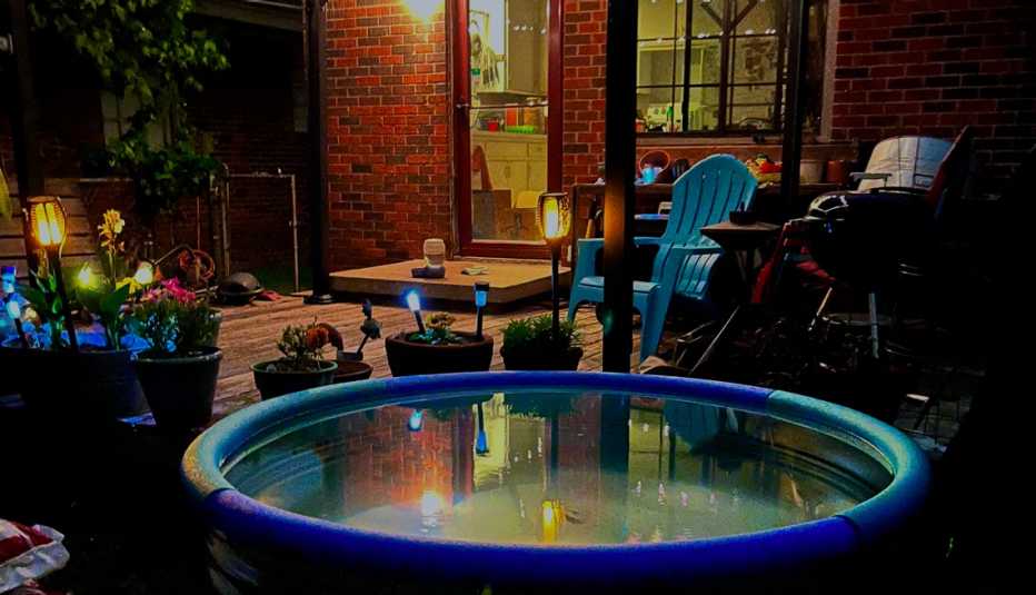 Piscina de forma circular