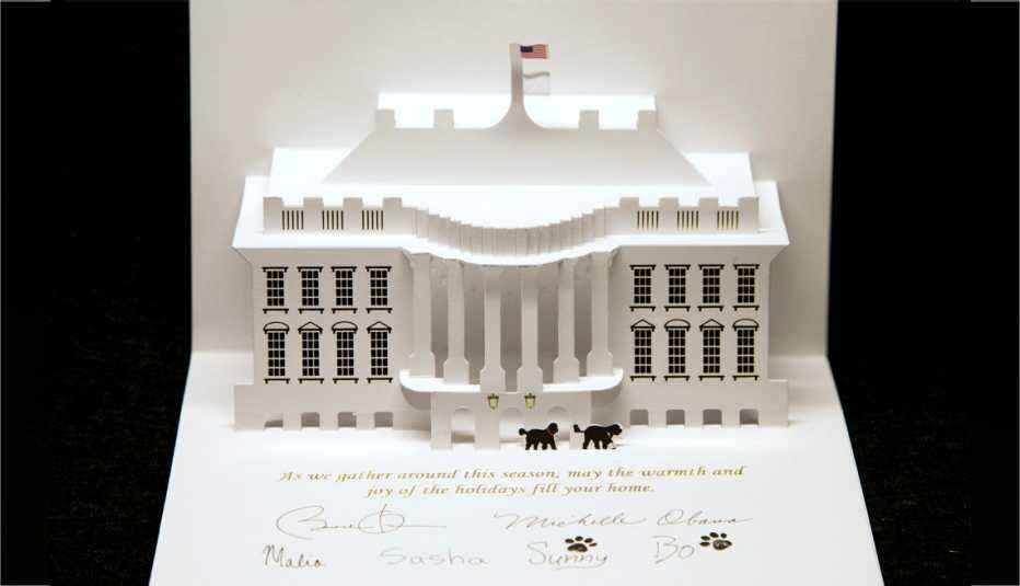 Tarjeta navideña de 2013 del presidente Barack Obama y la primera dama Michelle Obama