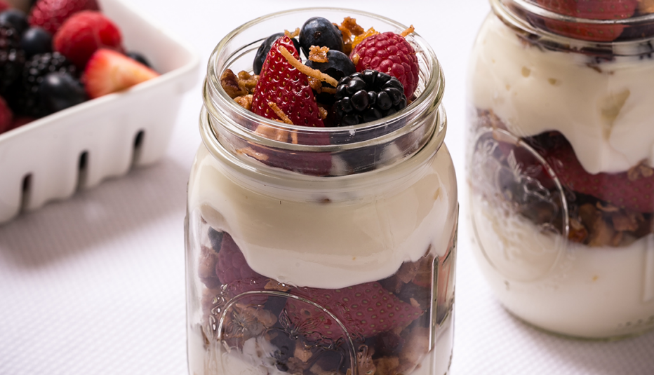 Granola con frutas y nueces