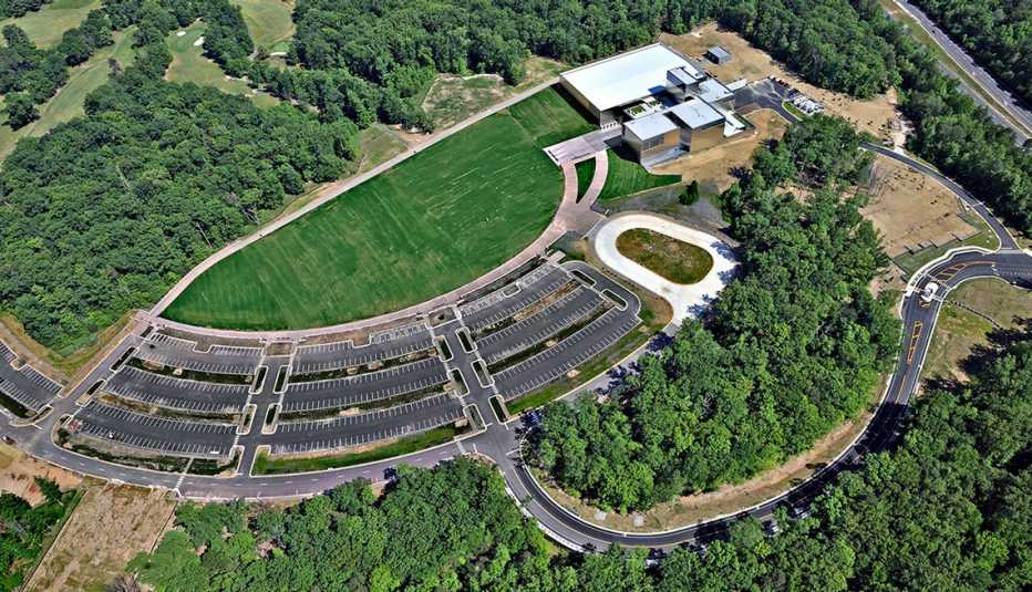 Toma aérea del el National Museum of the United States Army 