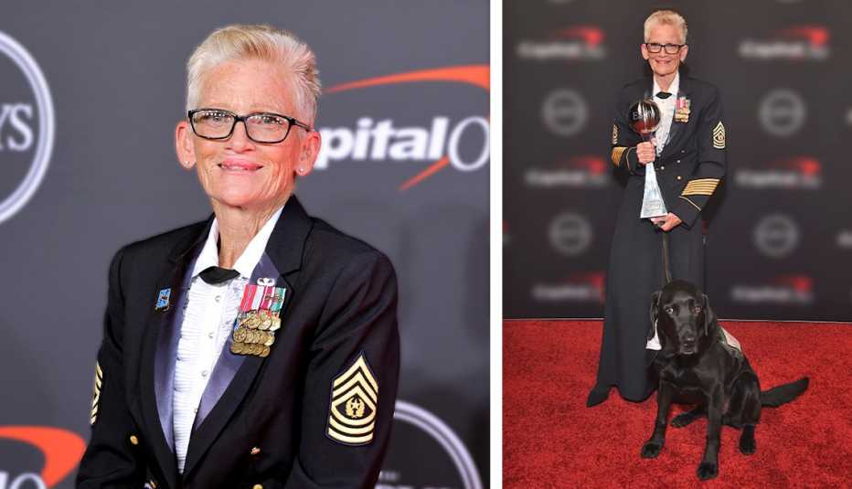 Gretchen Evans durante la ceremonia de los Premios ESPY