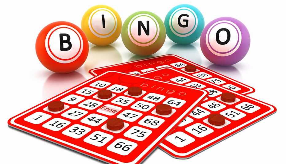 Bingo cards and Bingo balls