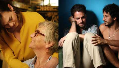 Lado a lado de escenas de las películas "Una mujer fantástica" y "Contracorriente".