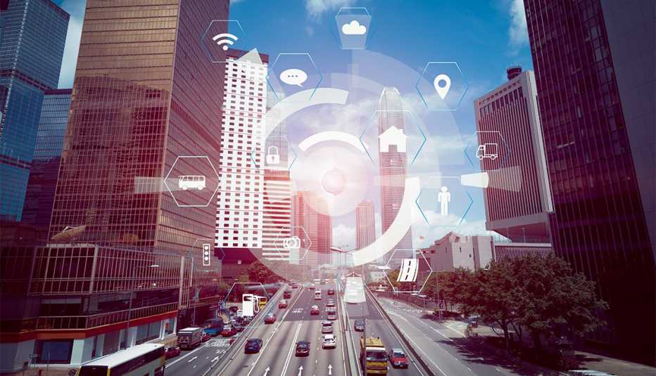Imagen de un sistema de monitoreo de carreteras Imagen de un sistema de monitoreo de carreteras