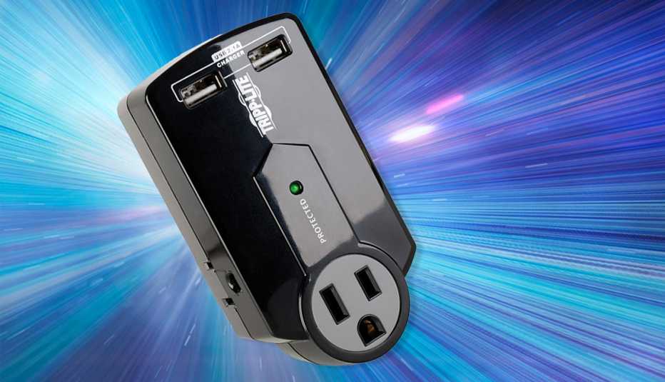 Transformador de color negro Tripp-Lite SK120USB