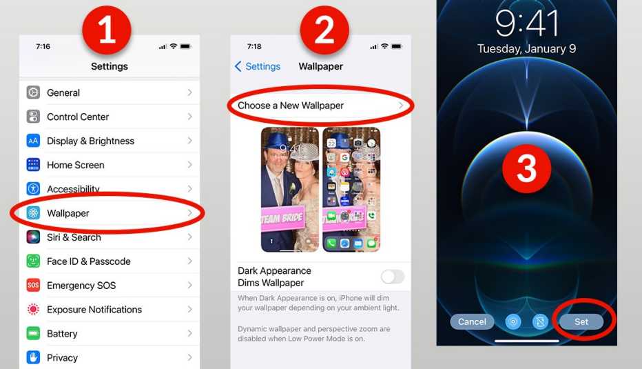 Instrucciones para cambiar el fondo de pantalla en un iphone Instrucciones para cambiar el fondo de pantalla en un iphone