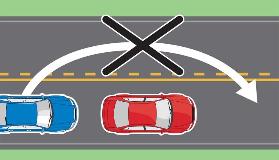 Vía dispone de marcaciones de prohibido pasar a otro vehículo