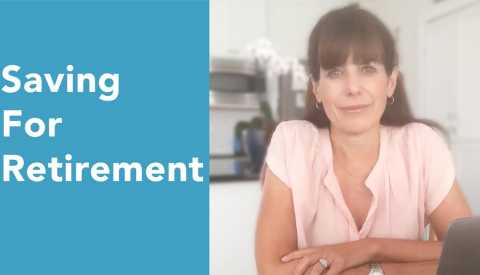 Jean Chatzky next to words saving for retirement  Jean Chatzky next to words saving for retirement