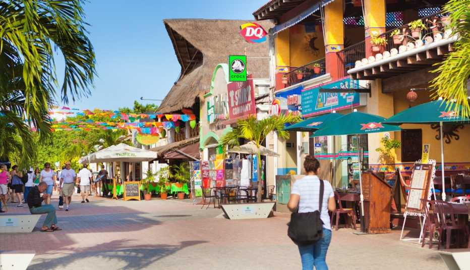 Calle de Playa del Carmen, México