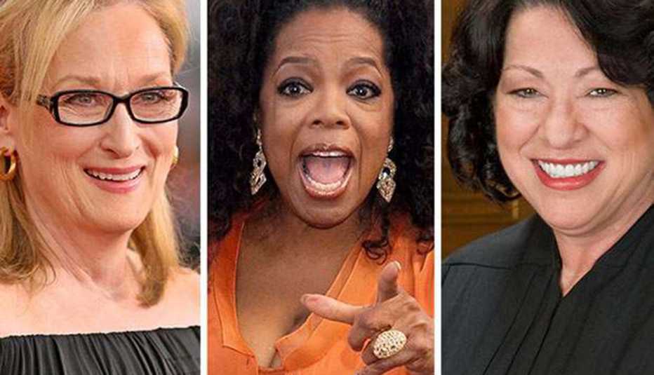 Meryl Streep, Oprah Winfrey y Sonia Sotomayor