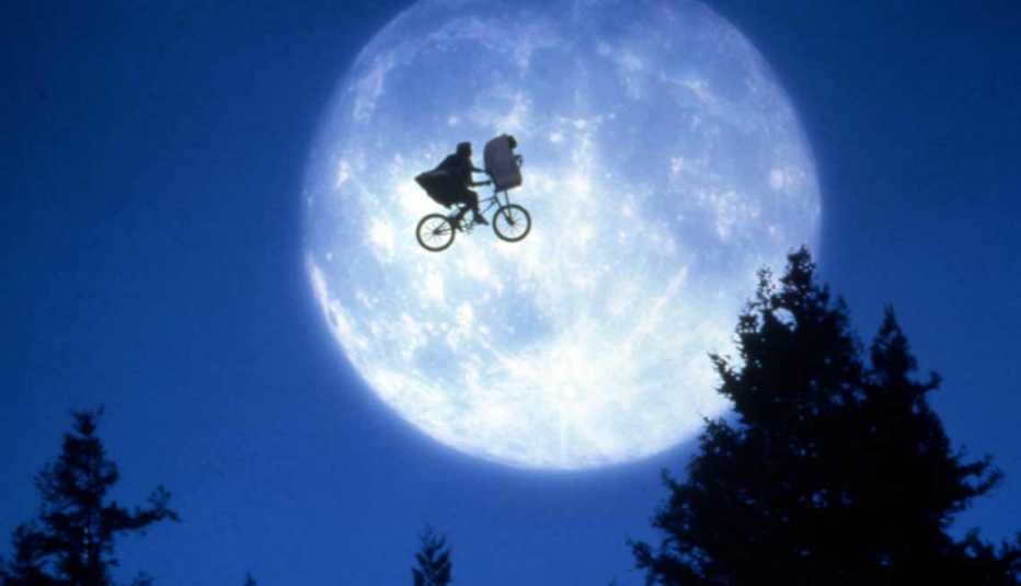 Escena de la película E.T. el extraterrestre