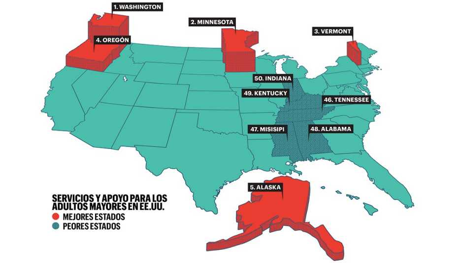 Lugares donde funciona el cuidado a largo plazo