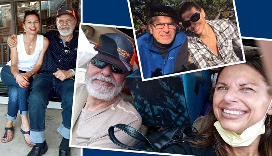 Varias fotos de Alison Romano y su padre Kenneth Alvin Schmidt.