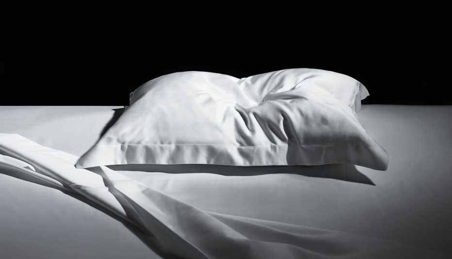Almohada en una cama