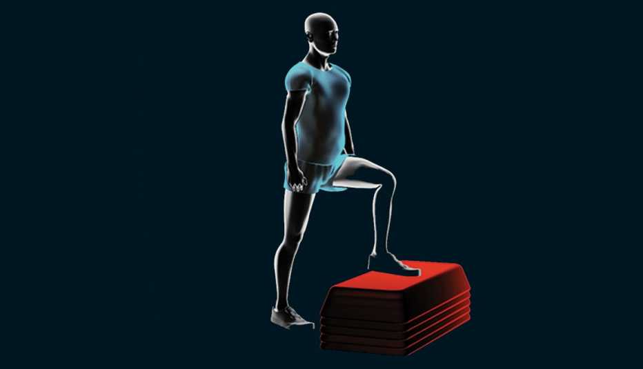 Figura gráfica de un hombre haciendo ejercicios