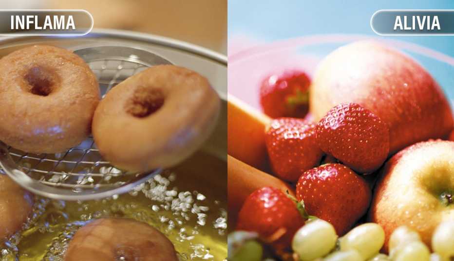 Donas versus frutas frescas