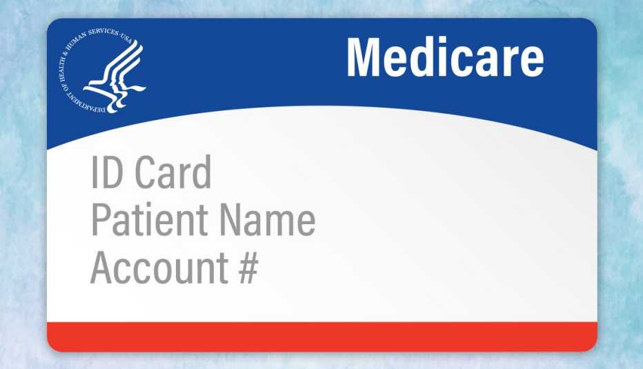 Ilustración de una tarjeta de medicare