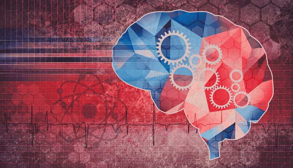 Ilustración de un cerebro humano