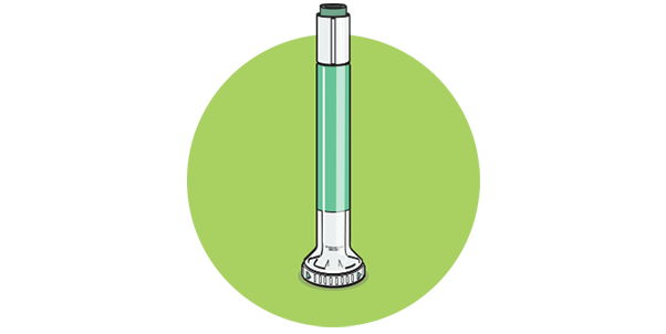 Ilustración de un medicamento inyectable