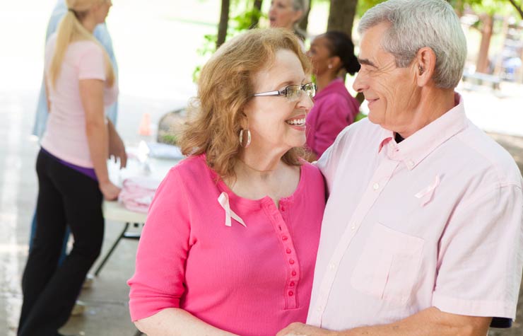 Sobreviviente de cáncer de mama y su esposo - Cómo los esposos afrontan el cáncer de mama