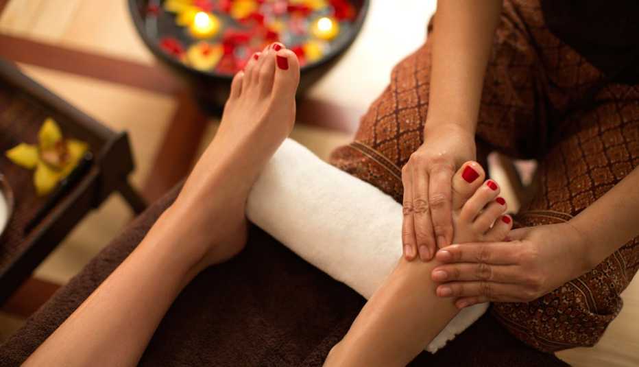 Masaje en los pies Masaje en los pies