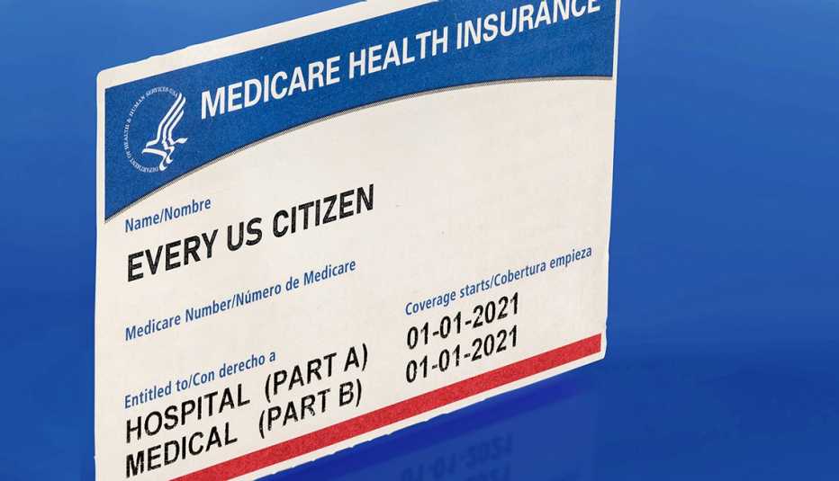 a medicare health insurance sample card