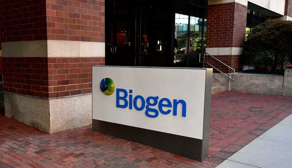 Rótulo de Biogen, una compañía de biotecnología Rótulo de Biogen, una compañía de biotecnología