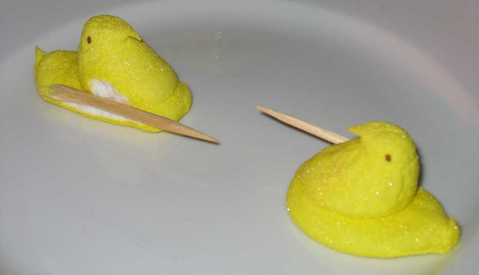 Pollitos de malvaviscos Peeps