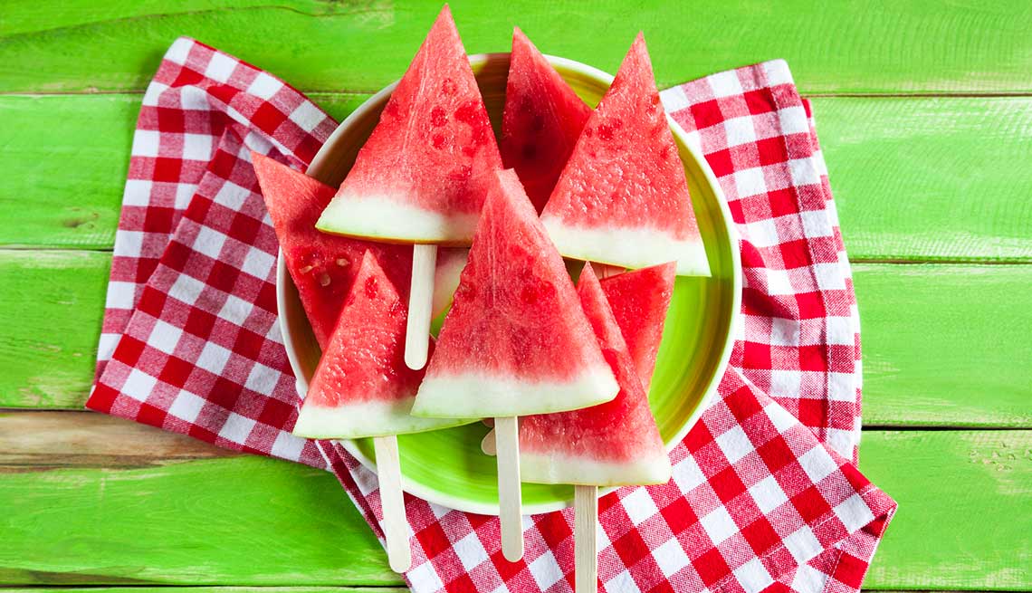 Paletas de sandía