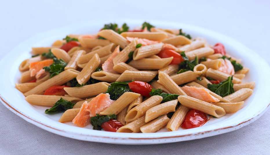 Pasta penne con vegetales