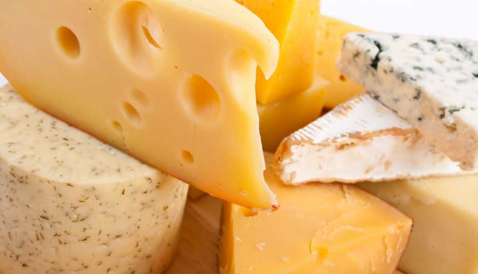 Diferentes tipos de queso