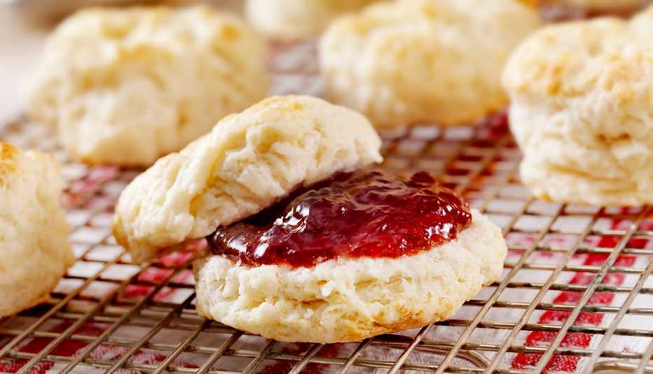 Panecillos con mermelada