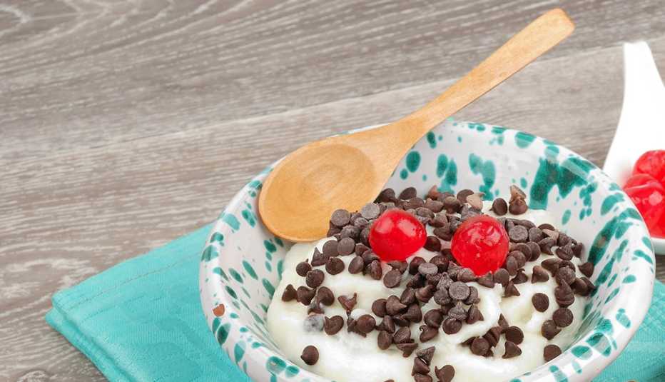 Budín de cannoli