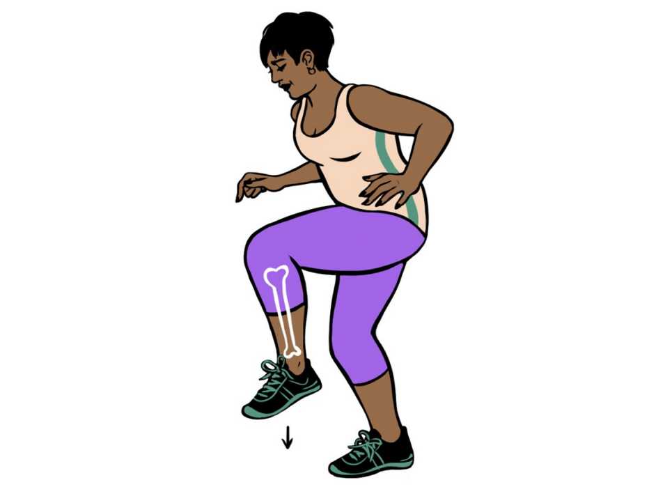 Ilustración de una mujer pisando fuerte Ilustración de una mujer pisando fuerte