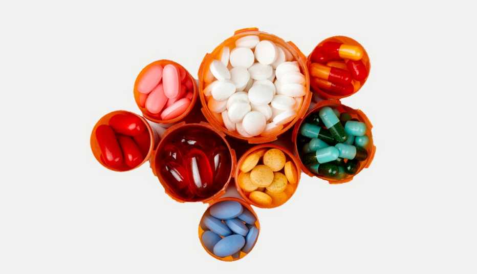Frascos de pastillas médicas 