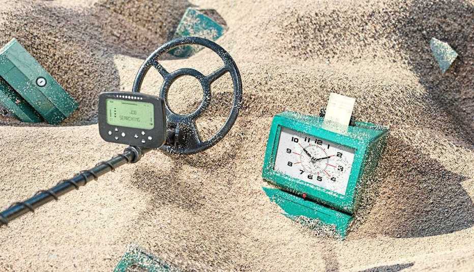 Detector de metales en la playa
