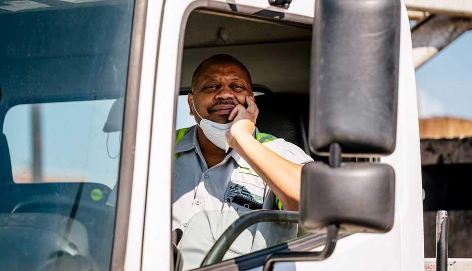 Calvin Taylor, empleado de servicios de higiene en Detroit 