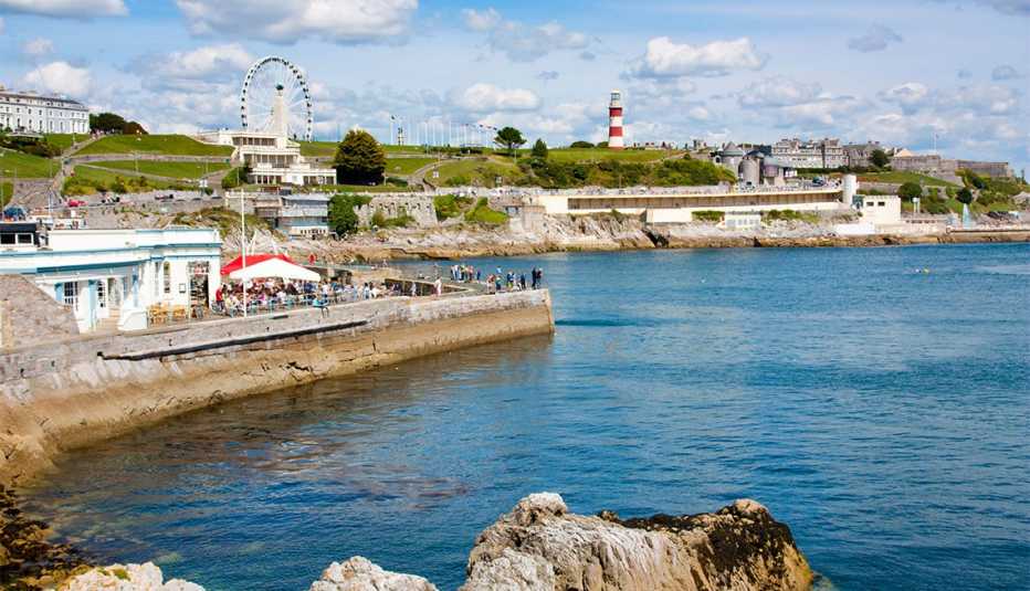 Paseo marítimo de Plymouth Hoe Devon, Inglaterra Paseo marítimo de Plymouth Hoe Devon, Inglaterra