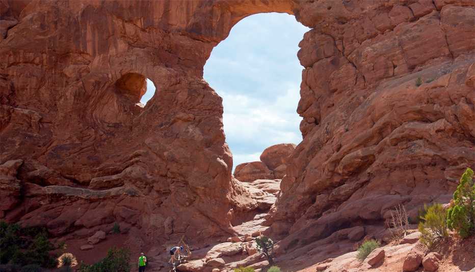 Arco natural de rocas en el Arches National Park