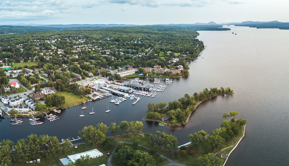 El pueblo de Magog en Quebec