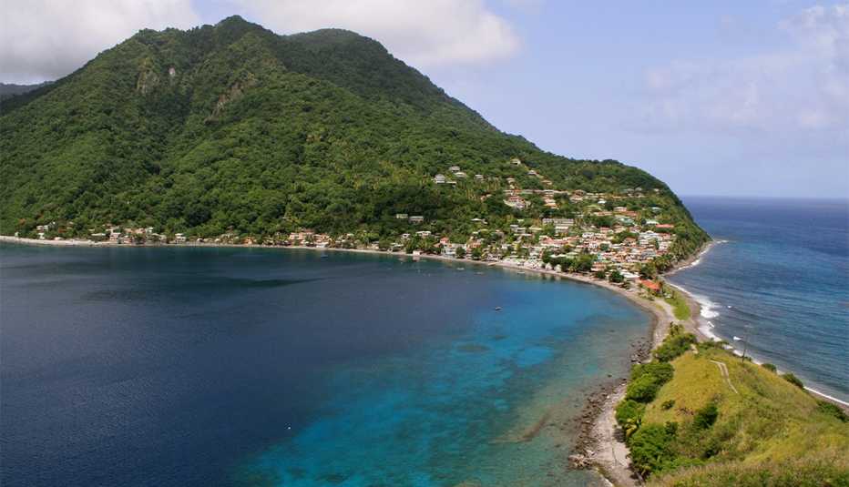 Panorámica de Scott's Head, Dominica
