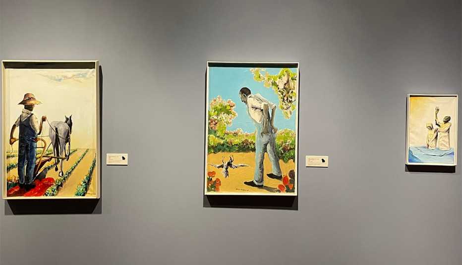Tres pinturas en el Ogden Museum of Southern Art 