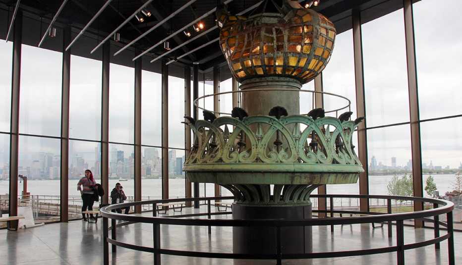 Interior del Museo de la Estatua de la Libertad